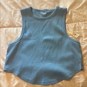 Blue Sleeveless Top